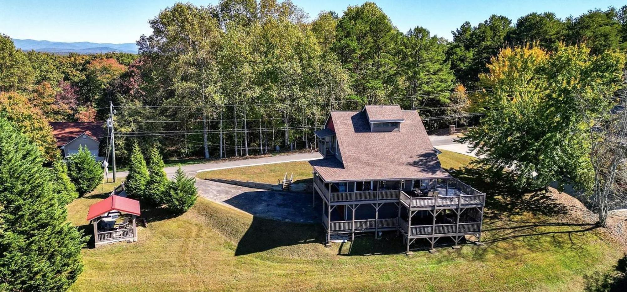 Birds Eye Cabin - Sunset & Starry Retreat Pet Friendly W Private Hottub, Fire Pit And Game Room Ellijay Bagian luar foto